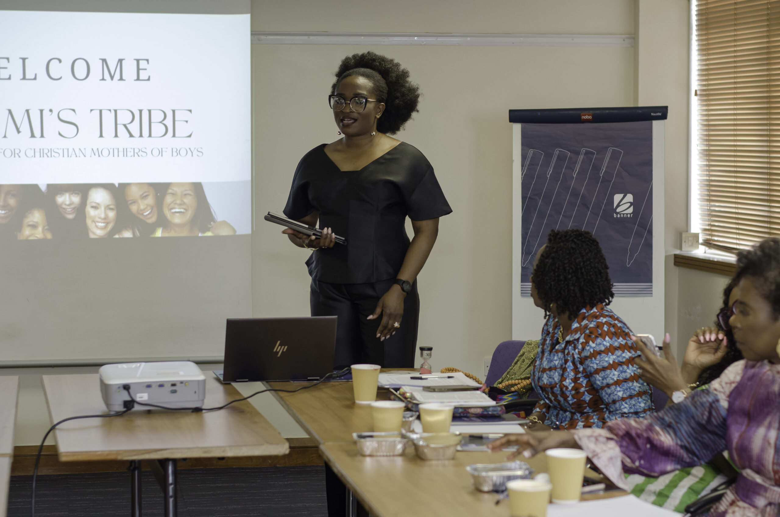 Bukola Jolugbo presenting at a conference